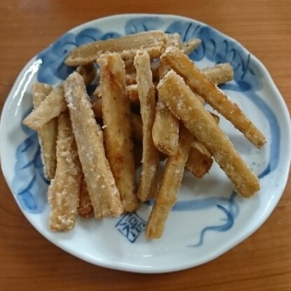 午房に片栗粉をまぶすアイディアはいいですね♡味もよくしみるし、食感良いし、とても美味しかったです　仕上がり色もNicoさんのレシピ写真とそっくりにできて大満足！